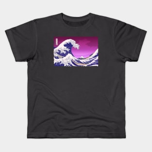 Pink Great Wave Kids T-Shirt